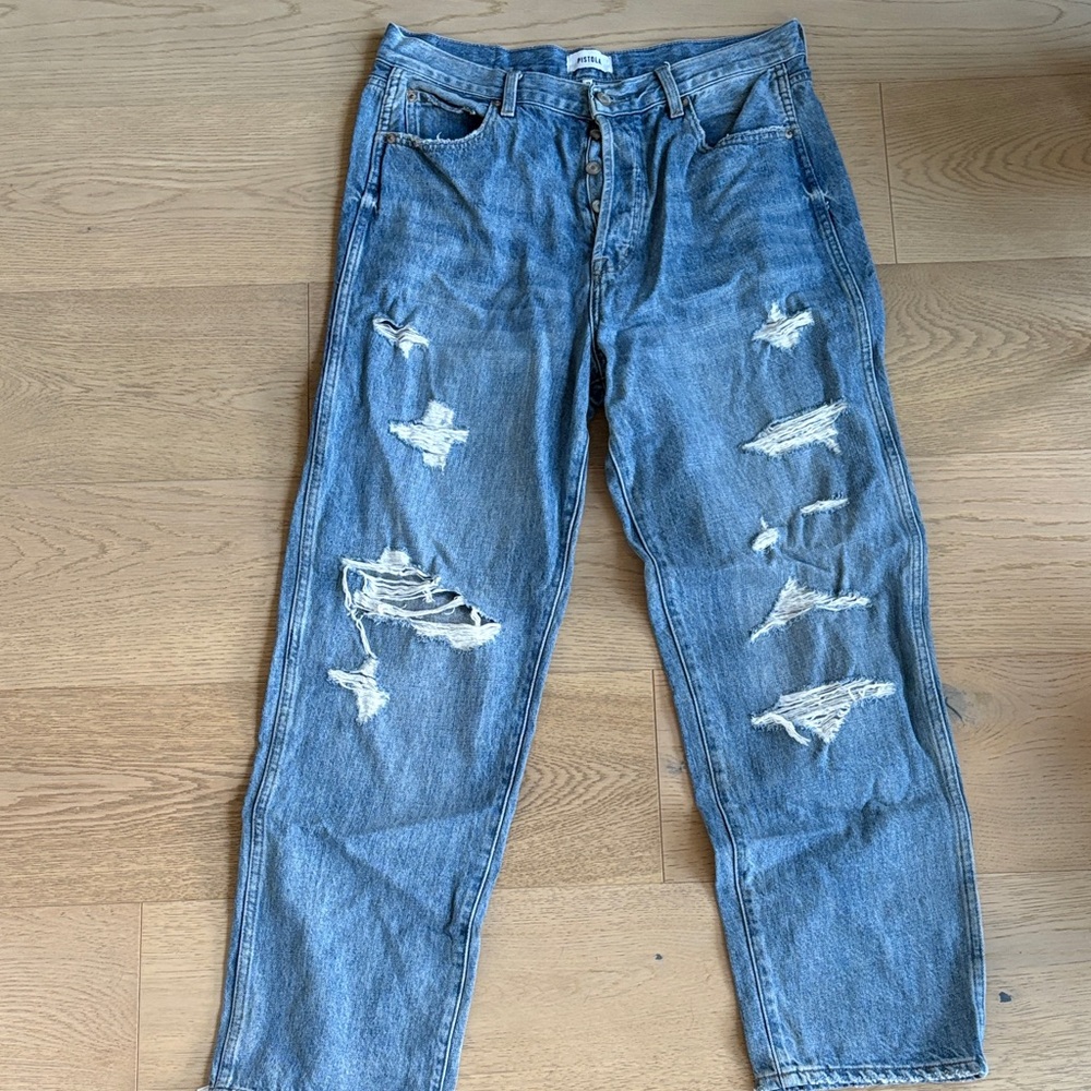 Pistola Distressed Blue Jeans